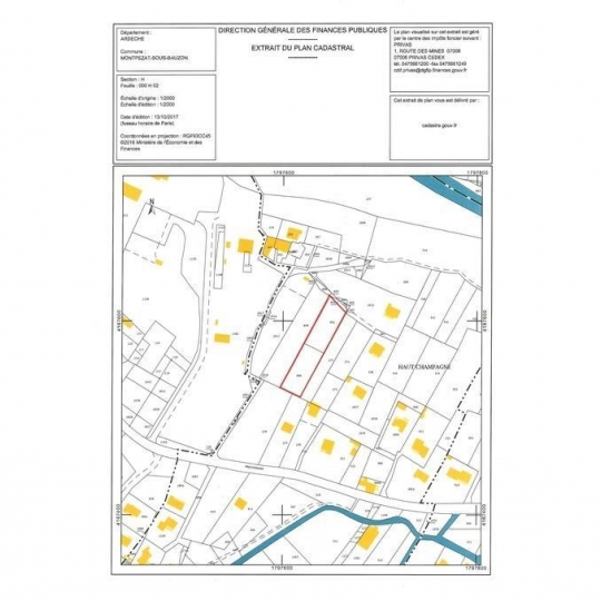  Agence PIERRE FRANCOIS : Terrain | MONTPEZAT-SOUS-BAUZON (07560) | 0 m2 | 40 000 € 