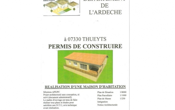 Agence PIERRE FRANCOIS : Terrain | THUEYTS (07330) | 0 m2 | 39 900 € 
