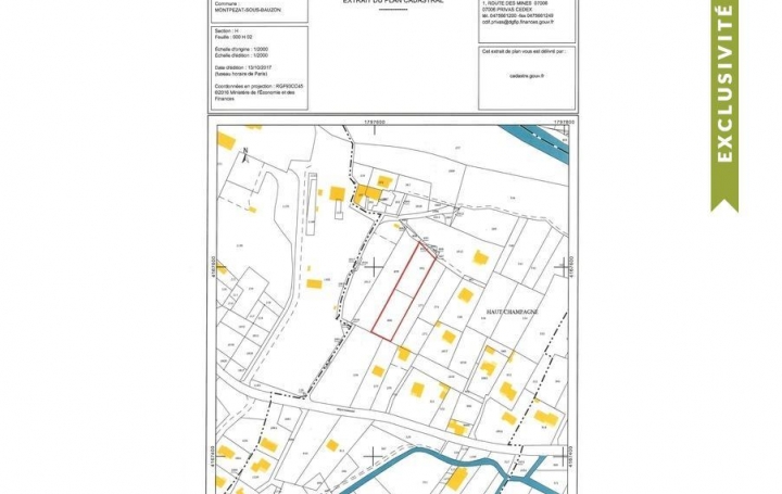 Agence PIERRE FRANCOIS : Terrain | MONTPEZAT-SOUS-BAUZON (07560) | 0 m2 | 40 000 € 